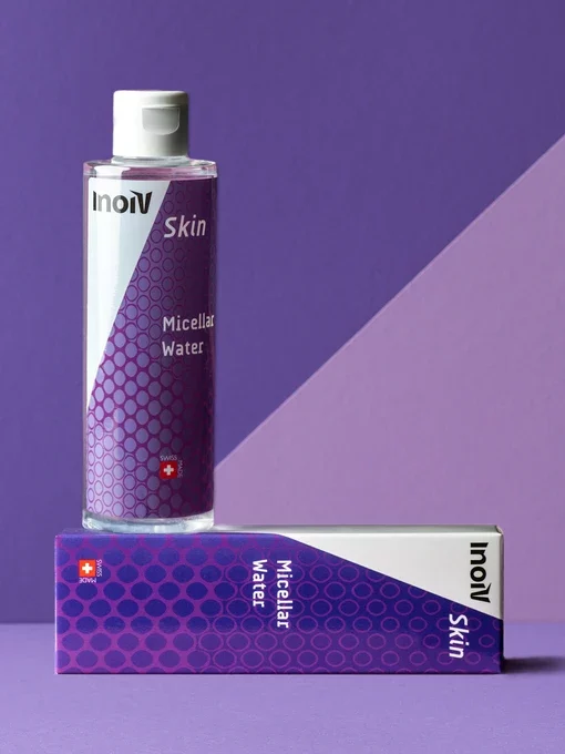 Inoiv Skin - Micellar Water - Dermatologisch getestet und für empfindliche Haut geeignet, Gesichtsreinigung