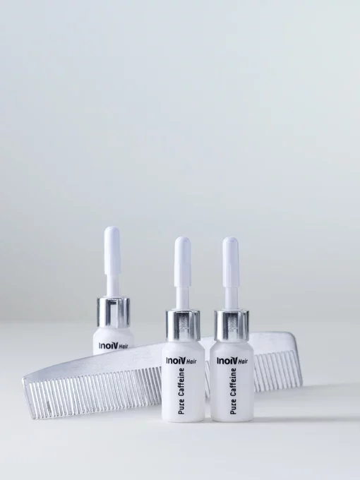 Inoiv Hair - Pure Caffeine, Haarwuchsmittel, Haarwuchs fördern, Koffein für die Haare, Koffein Kur, Koffein Ampullen