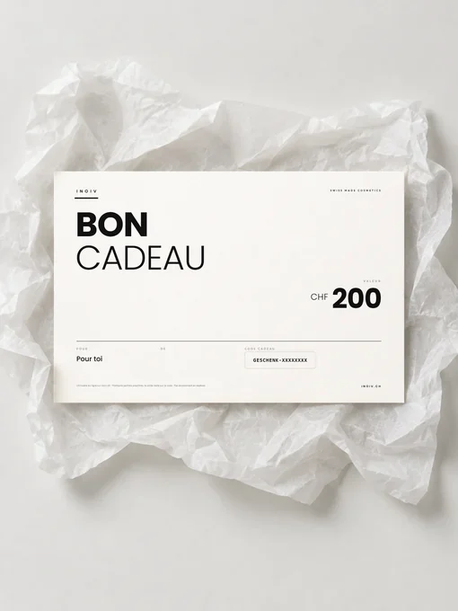 Bon cadeau Inoiv CHF 200 Bon cadeau Inoiv de CHF 200 sur papier de soie blanc
